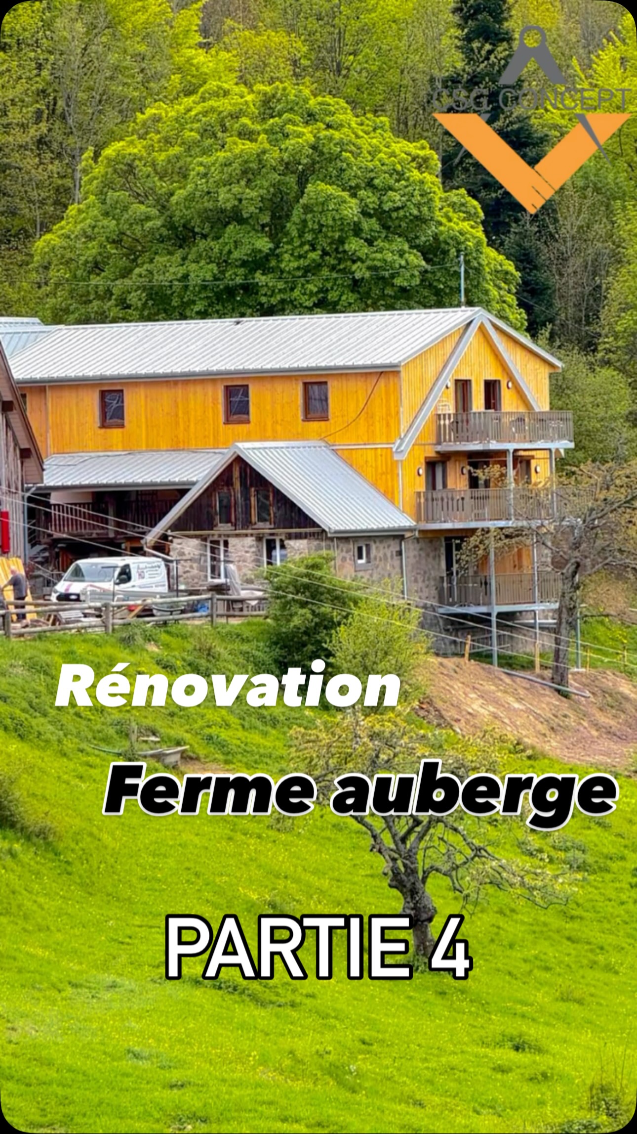 🎬 Dernière partie de cette rénovation de ferme-auberge !Cette fois, place aux extérieurs. ✨Découvrez la transformation de la bâtisse avec la rehausse de la toiture, pensée pour valoriser les volumes, ainsi que la création de balcons imaginés et conçus sur mesure pour ce projet.Chaque détail a été étudié pour préserver le caractère authentique du bâtiment tout en lui apportant une nouvelle identité.Quelle est votre partie préférée de cette rénovation ? 👇#Rénovation #FermeAuberge #Architecture #MaîtriseDOeuvre #Alsace[ Ferme Auberge du Chritelgut - Breitenbach]